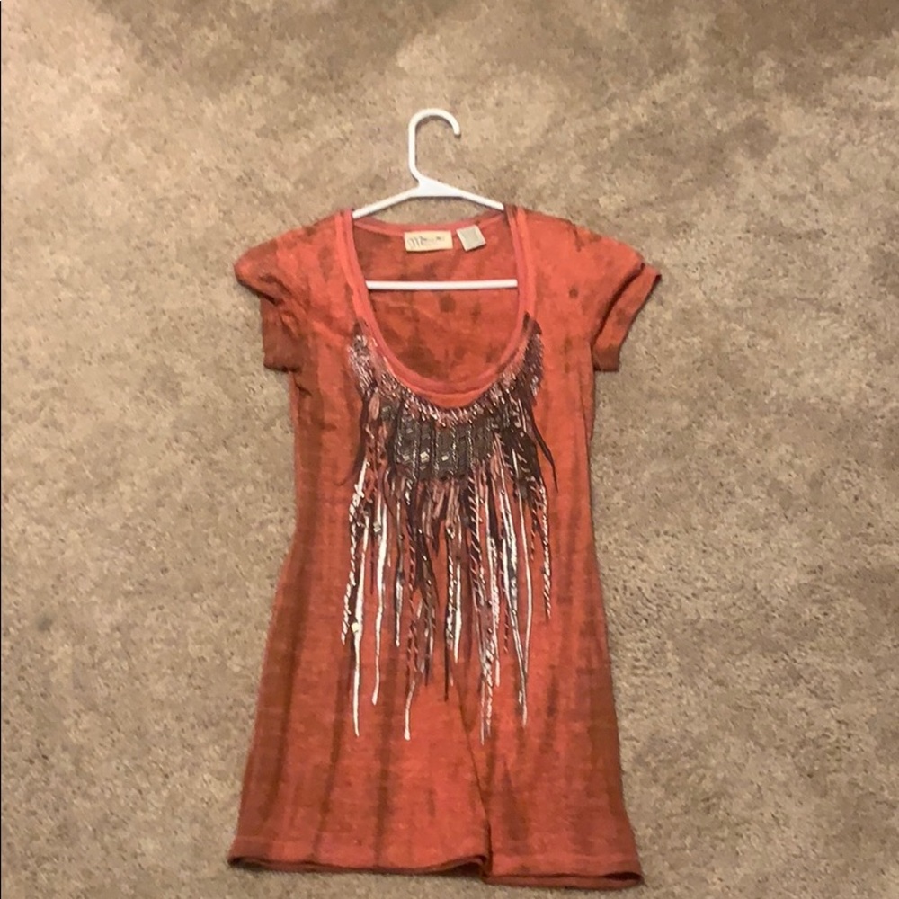 Tie-dye detailed T-shirt